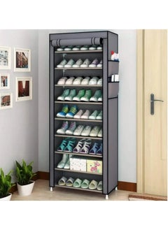RollsTimi  10-Tiers Shoe Cabinet Rack Grey 60*30*160cm  - Image 1