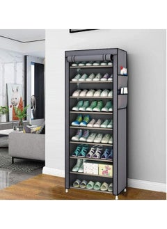 RollsTimi  10-Tiers Shoe Cabinet Rack Grey 60*30*160cm  - Image 2