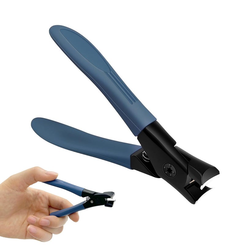 M'AYCREATE MAYCREATE® Thick Nail Clipper, Toenail Clipper with Long Handle Stainless Steel Nail Cutter for Tough Nails Thick Nails, Anti-splash Nail Clipper for Adults, Seniors, Manicure Nail Clipper - Image 1