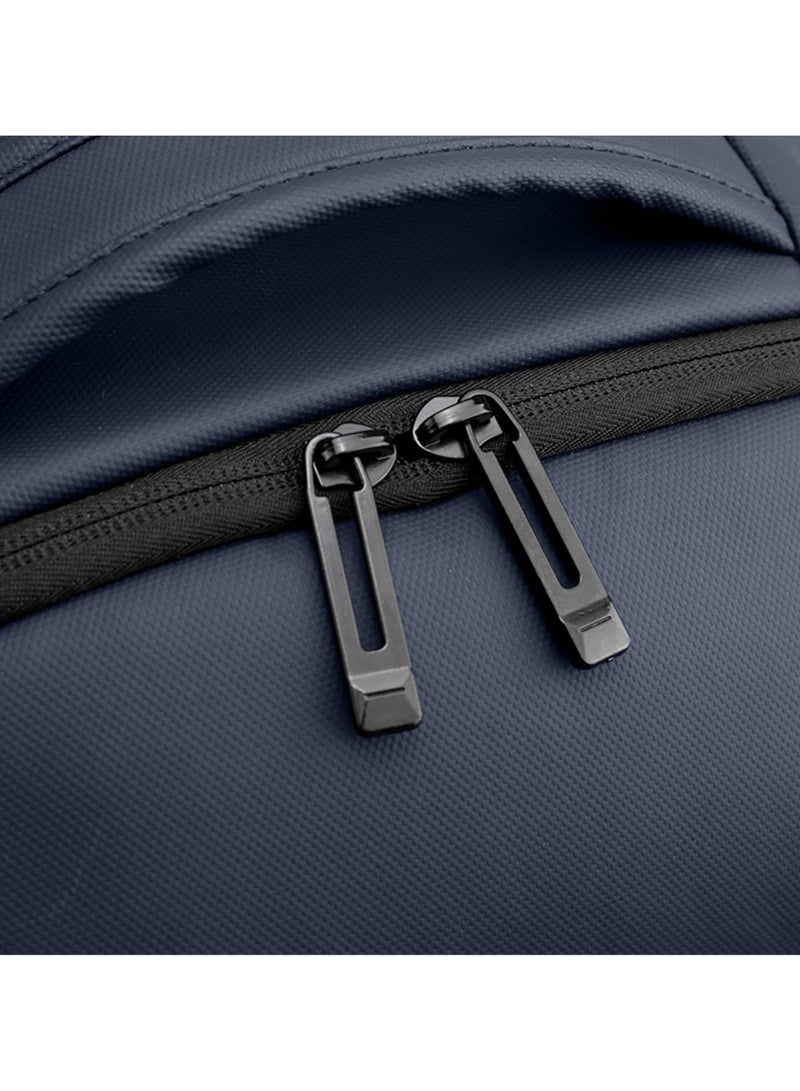 Hike Unisex Polyester Backpack 17.5-inch Water Resistant Computer Bag with Built in USB Port for Men and Women, HK2105-BLUE - Image 4