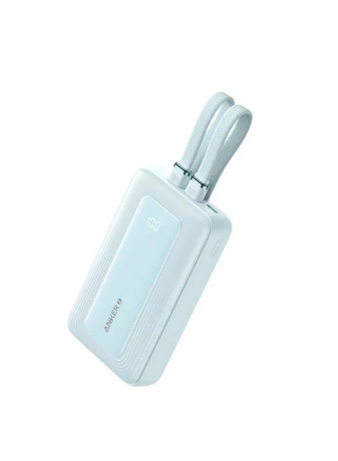 Anker 20000 mAh Zolo Power Bank, 20,000mAh 30W Max Fast Portable Charger with Built-in USB-C and MFi Certified Lightning Cables, 1 USB-C, 1 USB-A, Battery Pack for iPhone 16/15/14 Series, Galaxy, and more - Image 1