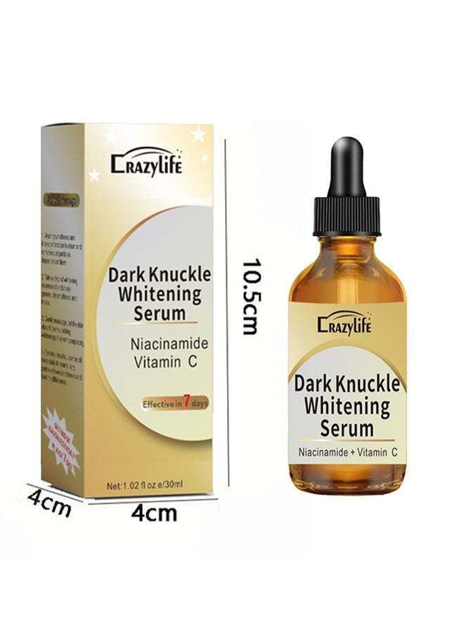 Crazylife Dark Knuckle Whitening Serum, Joint Darkening Serum, Lighten And Repair Melanin, Skin Care Removal Body Bleaching For Knuckle Elbows 30ml - Image 5