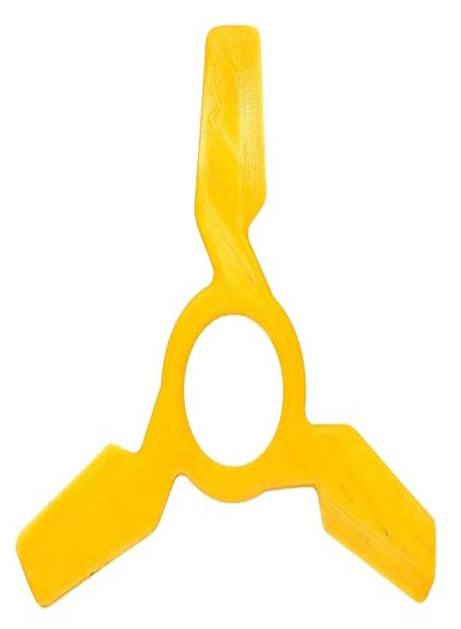 CERO ® 3D Printed Outdoor Trivenger Boomerang for Kids Fun & Skillful Throwing (Yellow PLA Plastic) - Image 1
