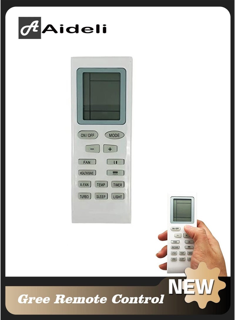 Aideli Gree Air Conditioner Remote Control YBOF2 Compatible with Gree AC Units Easy to Use - Image 1