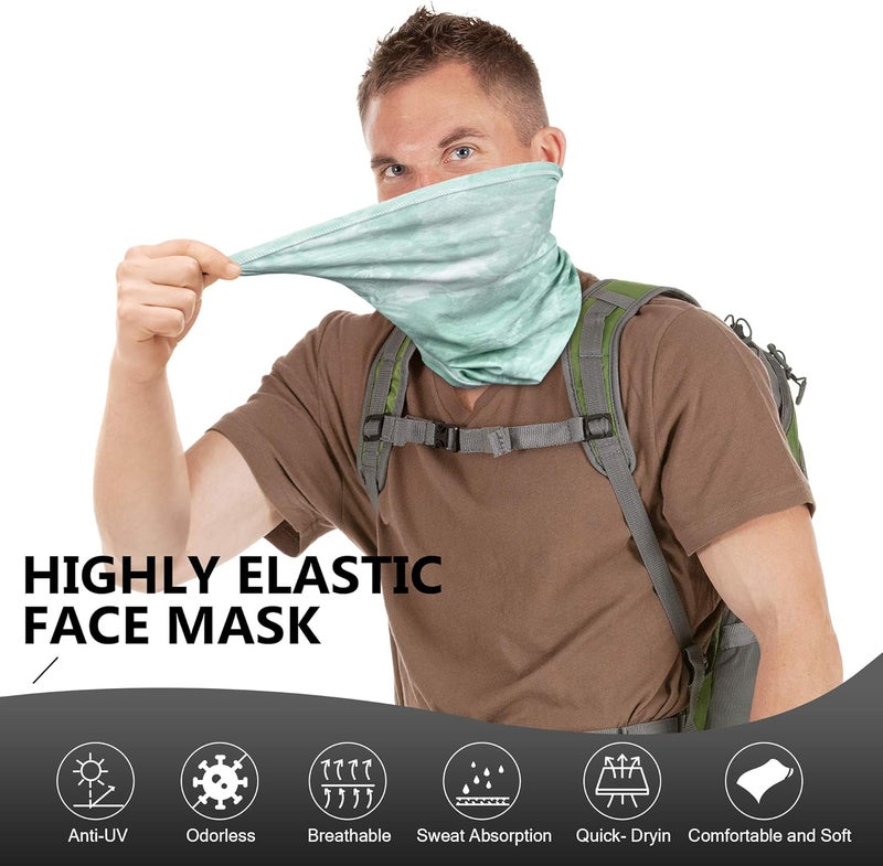 MCTi UV Neck Gaiter Mask, UPF 50 Bandana Balaclava Face Mask Breathable Cooling Sun Summer for Fishing Running 2 Packed … - Image 3