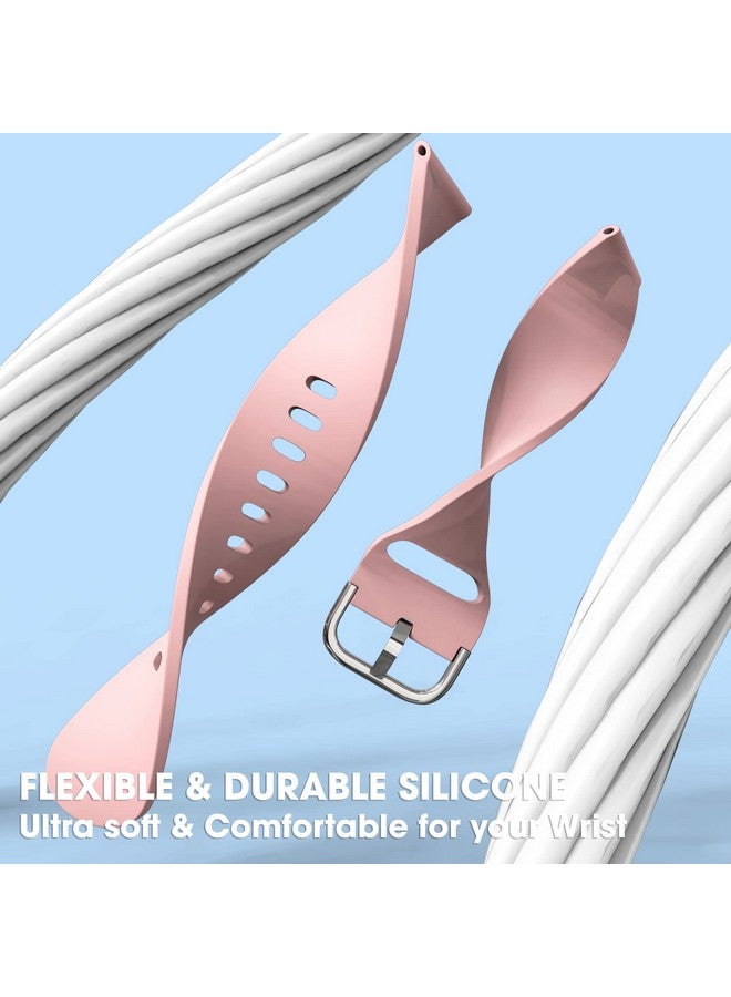Sounce Silicone 22mm Replacement Watch Strap with Metal Buckle Compatible with Boat Xtend, Boat Xtend Pro, Noise Colorfit Pulse 2 Max, Noise Pulse Go Buzz, Fireboltt Phoenix, Fireboltt Rage, Boat Flash, Noise Colorfit Pulse Grand, Noise Colorfit Ultra Smart Watch & All Watches (Pink) - Image 5