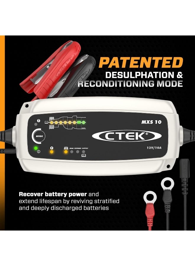 CTEK CTEK Multi MXS 10 Amp 12V 8-Stage Automatic Battery Charger & Conditioner | Intelligent Car Charger with Reconditioning and Supply Mode - Image 3