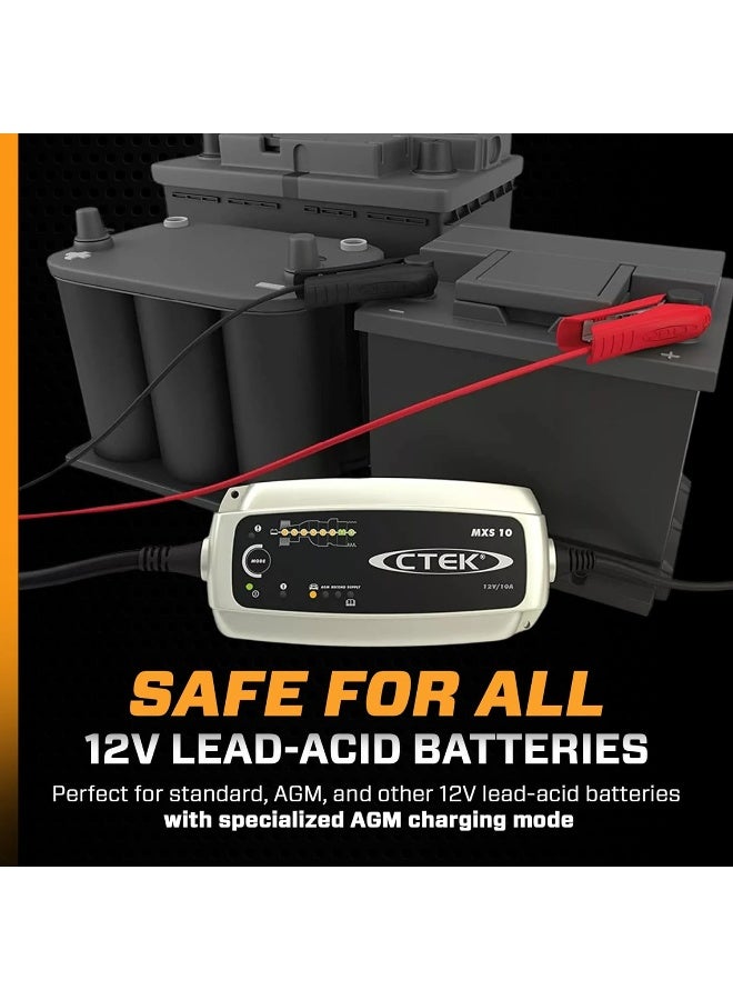 CTEK CTEK Multi MXS 10 Amp 12V 8-Stage Automatic Battery Charger & Conditioner | Intelligent Car Charger with Reconditioning and Supply Mode - Image 5