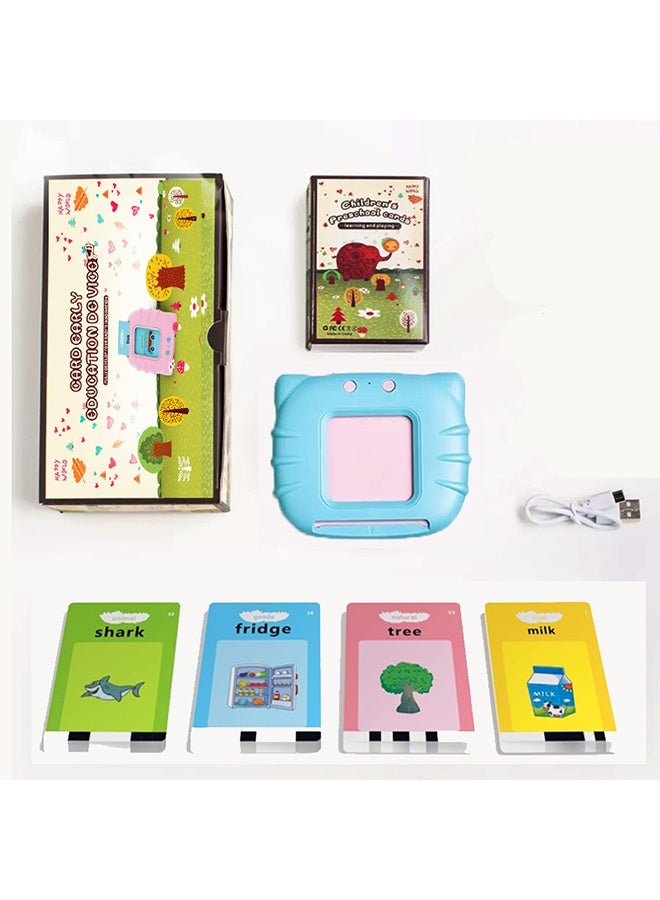 Talking Flash Cards Kids Educational Toy English Arabic Listening Learning education games 112 Pcs Talking Glitter Card with sound effects learning interactive gift - Image 2