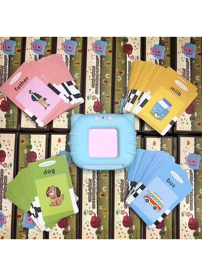 Talking Flash Cards Kids Educational Toy English Arabic Listening Learning education games 112 Pcs Talking Glitter Card with sound effects learning interactive gift - Image 3