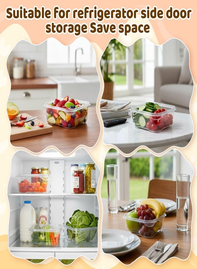 Bruislard Cheese Container for Refrigerator 2 Pcs Reusable Sliced Cheese Container Clear Plastic Cheese-Slice Holder for Fridge, Fruits, Vegetables - Image 4