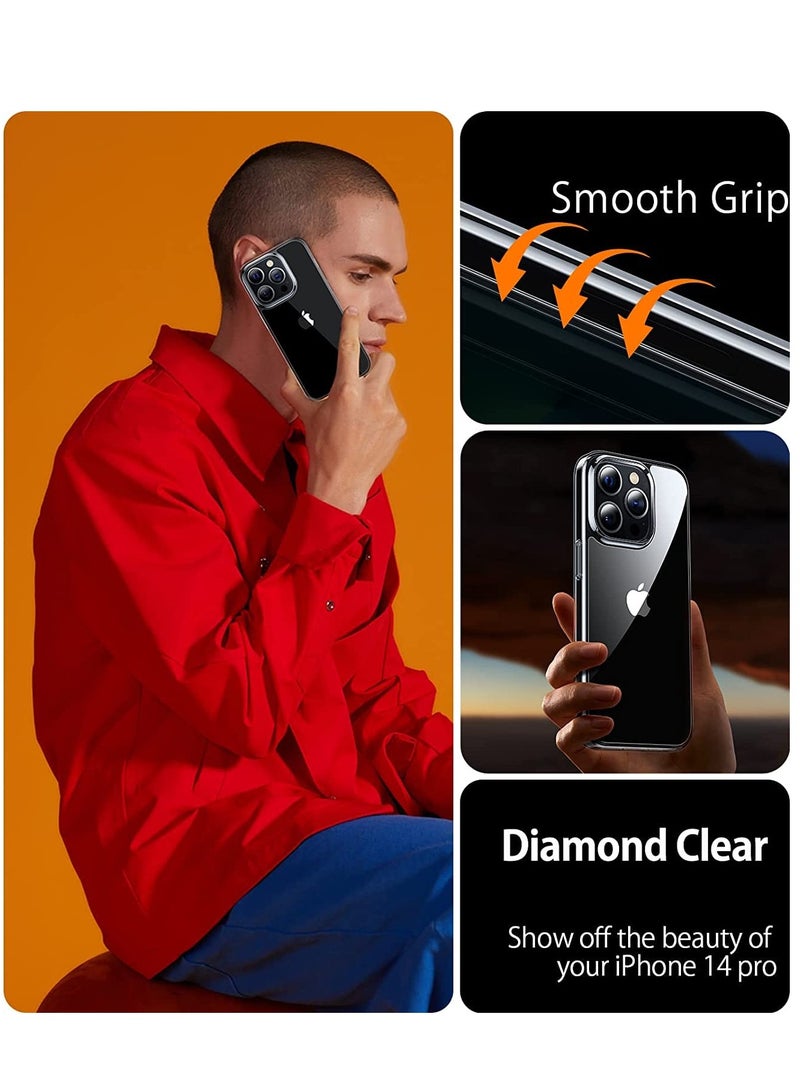 BORTONY iPhone 15 Pro Max Case 6.7 Inch Slim Soft Silicone Crystal Clear TPU Shockproof Full Body Protective Cover For Apple iPhone 15 Pro Max - Image 3