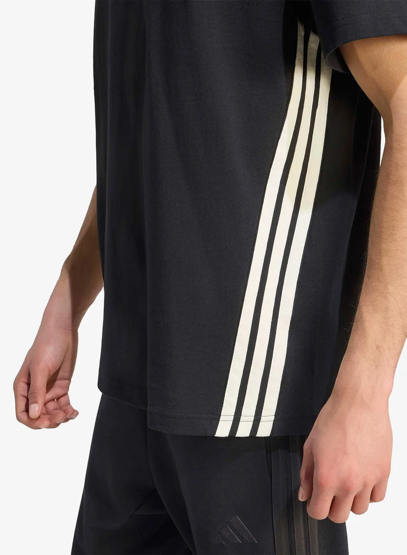 Adidas BLACK/OWHITE 3-Stripes T-Shirt for Men | Best Price UAE