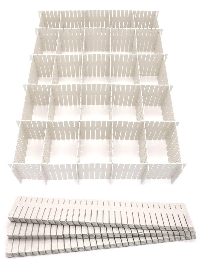 BriKSHi Modular Drawer Organizer with Adjustable Dividers, Expandable Grid Storage Solution for Kitchen, Bathroom, Office, Cosmetics, Jewelry, and Clothing Organization (pack of 7) - Image 3