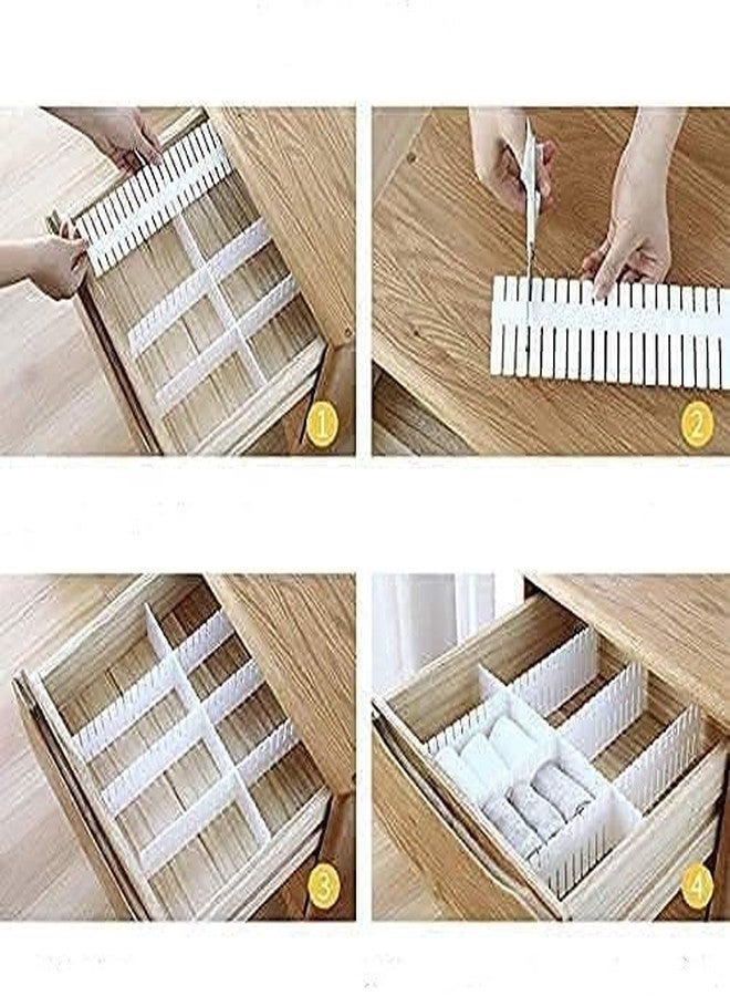 BriKSHi Modular Drawer Organizer with Adjustable Dividers, Expandable Grid Storage Solution for Kitchen, Bathroom, Office, Cosmetics, Jewelry, and Clothing Organization (pack of 7) - Image 5