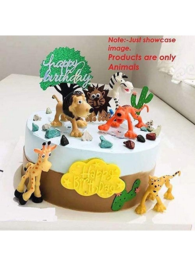 Verat 6 Pieces Safari Animals Figures Toys Loin Tigger Zebra Cheetah Elephant Giraffe Wild Jungle Animals Figurines Educational Learning Toys for Toddlers Kids Toys Figure - Image 5