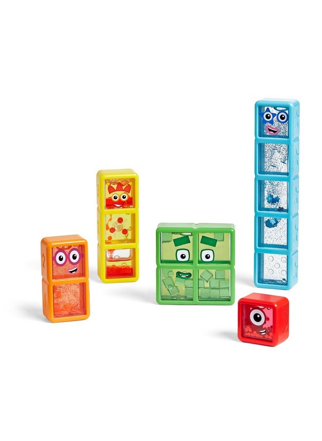 hand2mind hand2mind Numberblocks One to Five Sensory Bottles, Number Toys, Toddler Counting Toys, Calming Sensory Toys, Calm Down Corner Supplies, Social Emotional Learning, Stocking Stuffers for Kids 3-5  - Image 2