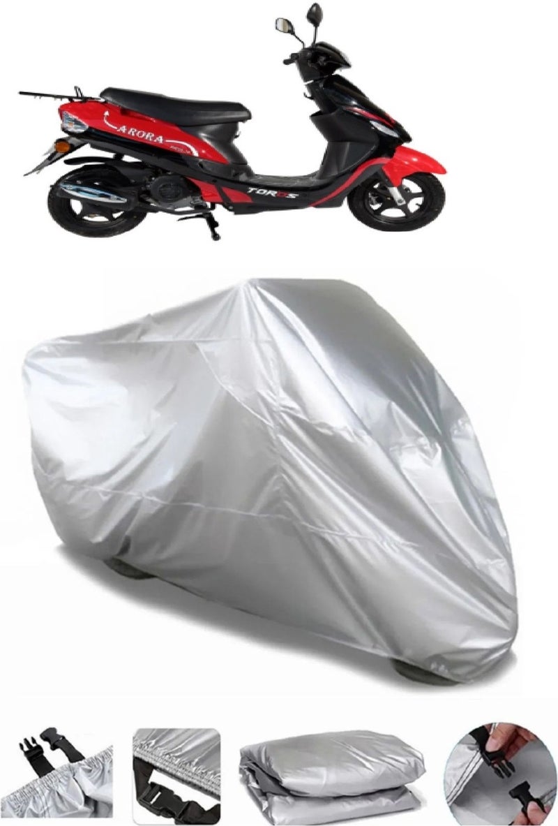 Breen Arora Ar 50-10 Toros Compatible Grey Waterproof Motorcycle Canvas Premium - Image 1
