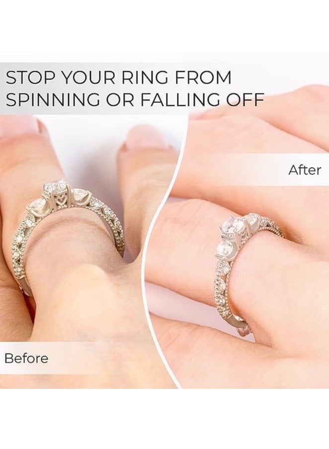 Ring Sizer Adjuster for Loose Rings - 4 Sizes for Different Band Widths – Silicone Ring Size Adjuster - Invisible Ring Guards for Women and Men - Image 5