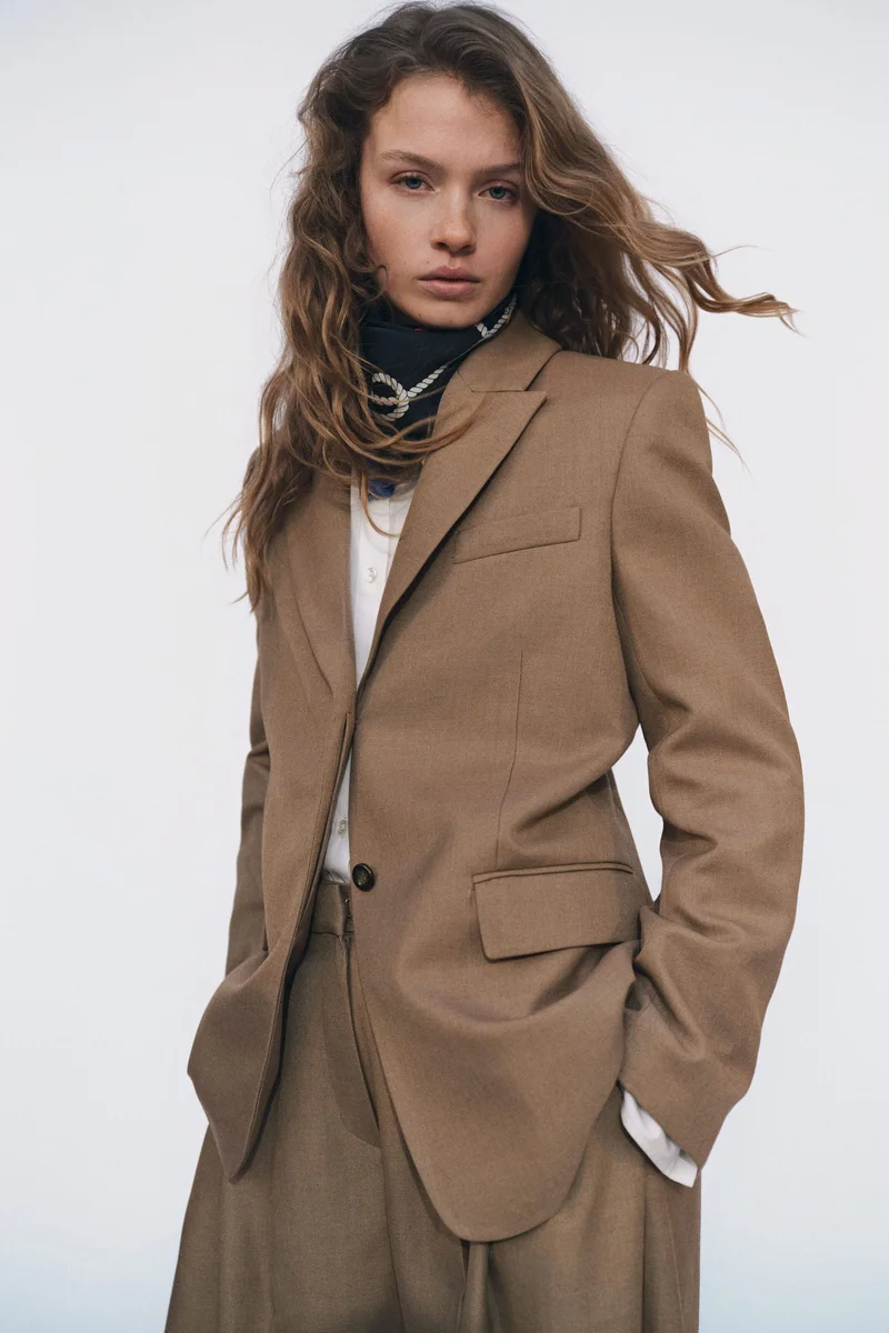 اتش اند ام بنطلون واسع بكسرات