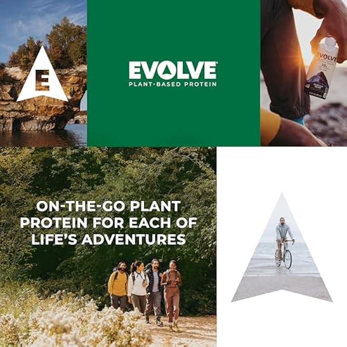 Evolve Plant Based Protein Shake, Double Chocolate, 20g Vegan Protein, Dairy Free, No Artificial Sweeteners, Non-GMO, 10g Fiber, 11 Fl Oz (Pack of 12) - (Formula May Vary) - Image 3