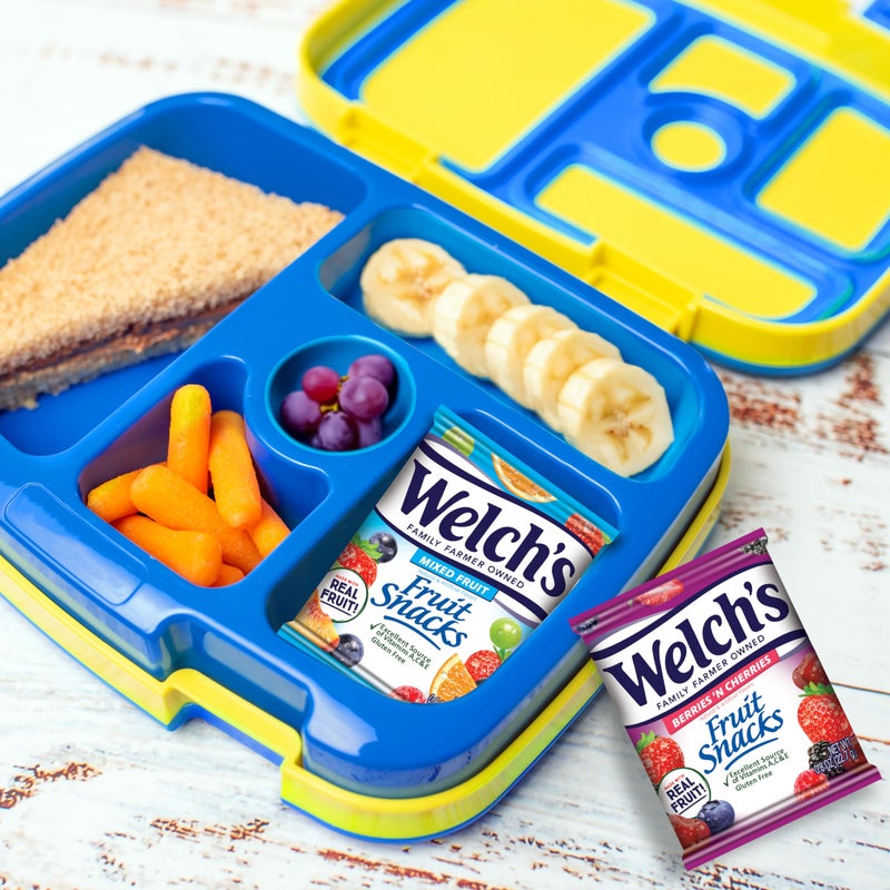 Welch's Fruit Snacks, Mixed Fruit & Berries 'N Cherries Variety Pack, Great for School Lunches, Bulk Pack, Stocking Stuffers, Individual Single Serve Bags, 0.8 oz (Pack of 60) - Image 3