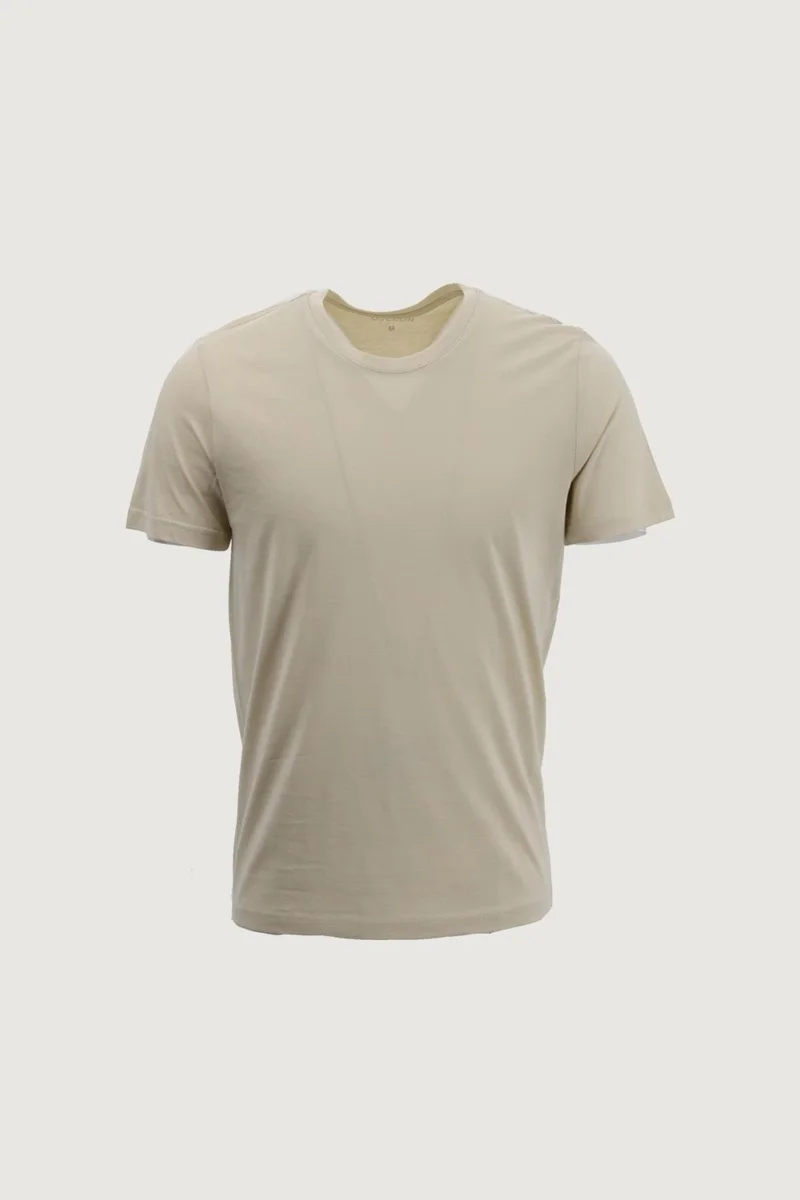 اوديلون Men's Slim Fit Narrow Cut Crew Neck 5-Piece Basic T-Shirt Pack Green