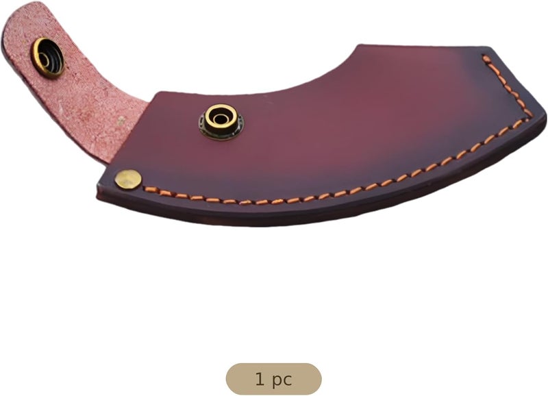 Protective Cover, Large Leather Sheath with Buckle, Classic Brown Full Grain Cowhide Hatchet Sheath, 5.1 in / 130 Mm for 4.3 in / 11 Cm Blade - Image 4