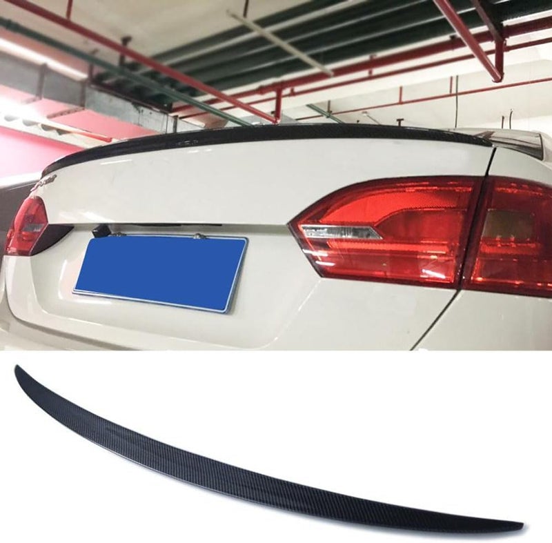 DEMULAX Carbon Fiber Rear Spoiler for VW Jetta 2012-2014 - Image 4
