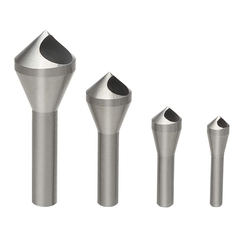 OCGIG 4pcs Countersink Chamfer Tool HSS(4241) Deburring Tool Set Metal Wood Drill Bits - Image 1
