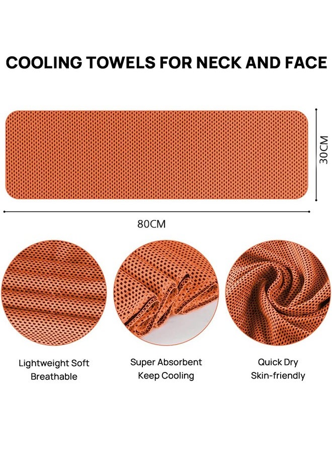 Lemon Gym Towel - Face Towel, Yoga Towel - Quick Dry & High Absorbent Sweat Towel For Gym Exercises and Outdoor 30x80cm(Orange)  - Image 2