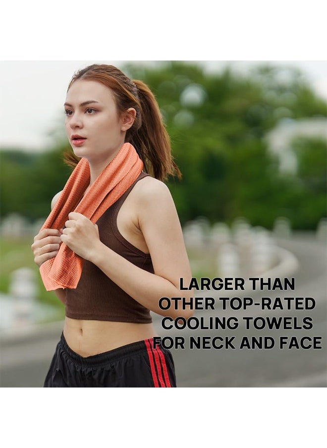 Gym Towel - Face Towel, Yoga Towel - Quick Dry & High Absorbent Sweat Towel For Gym Exercises and Outdoor 30x80cm(Orange)
