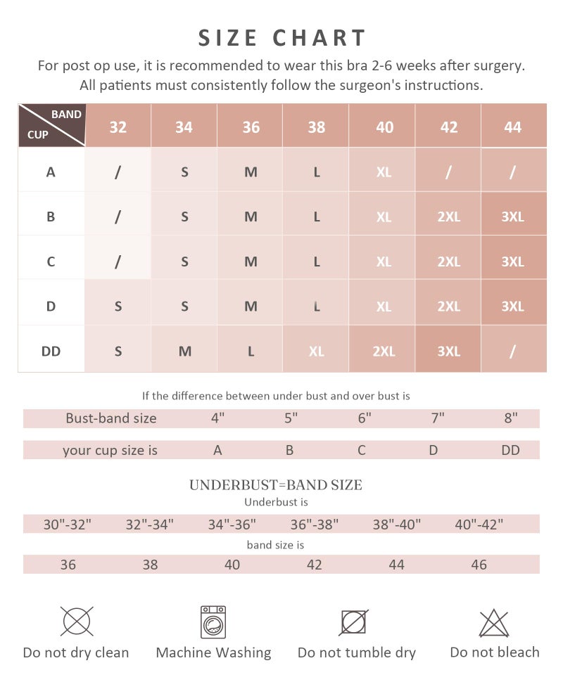 FeelinGirl Comfortable Post Surgery Compression Bra Adjustable Support for Breast Recovery and Healing Black S - Image 5