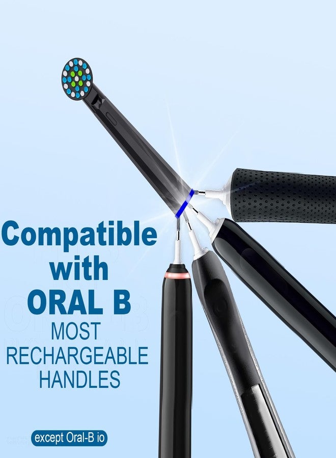 MOFELE Replacement Heads Compatible with Braun Oral B Pro 1000, Genius X, Smart 1500 Electric Toothbrush, 8 Pcs Precision Brush Heads Refills Compatible with Oral B (Black) - Image 2
