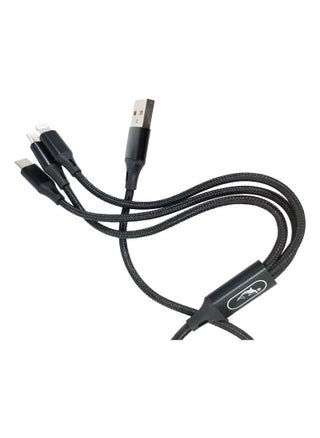 CHARGING CABLE  3 IN 1 2.4A FOR LIGHTNING, MICRO, TYPE-C, (1.2M) MODEL: S63E - SKYDOLPHIN - pzsku/Z798FFB997FE89428D073Z/45/_/1676831184/1a50f688-552e-4076-879f-3da1e52f38b6