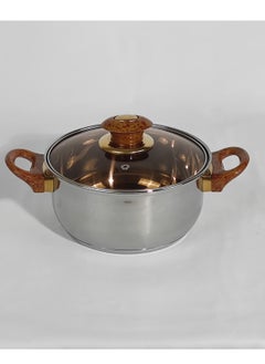 HTH Set of 6 High Quality Stainless Steel Cookware Set Gas Stovetops Compatible for Family Meals Dishwasher Safe  - Image 5