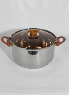 HTH Set of 6 High Quality Stainless Steel Cookware Set Gas Stovetops Compatible for Family Meals Dishwasher Safe  - Image 3