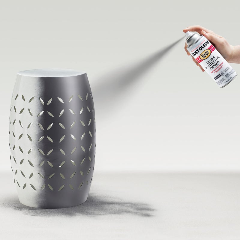 Rust-Oleum 7784830 Stops Rust Spray Paint, 12 oz, Gloss Charcoal Gray - Image 5