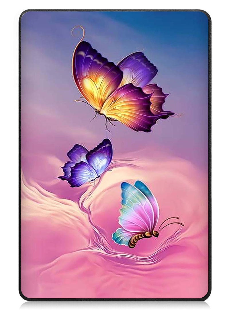 Theodor جراب قابل للطي واقٍ لجهاز OnePlus Pad Go مع حامل ثلاثي الطيات وخاصية الاستيقاظ التلقائي والنوم وغطاء مقاوم للصدمات متعدد الألوان على شكل فراشة 1 - Image 1