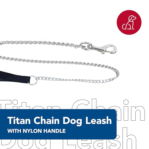 Coastal Pet Titan Chain Dog Leash with Comfortable Handle - Durable Metal Dog Leash - Heavy-Duty Dog Leash for Puppies & Dogs - Quality Dog Supplies - Black, 2 mm x 4' - Image 2