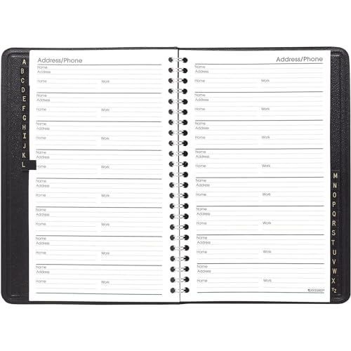 AT-A-GLANCE Large Telephone & Address Book, 800+ Entries, 4-7/8" x 8" Page Size, Black (8001105) - Image 2