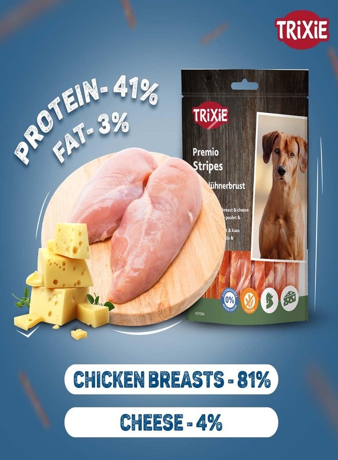 Trixie Premio Dog Treats, Delicious and Rich in Nutrients Healthy Treats for Dogs, Suitable for All Breeds of Dogs - 100gm, (Cheese Chicken Stripes) - Image 4