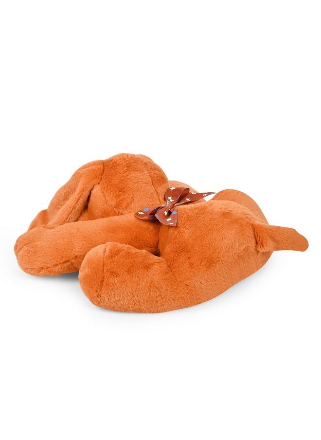 Besties BESTIES Dog Stuffed Soft Plush Toy (Brown, Lazy Dog - 34 cm)  - Image 4