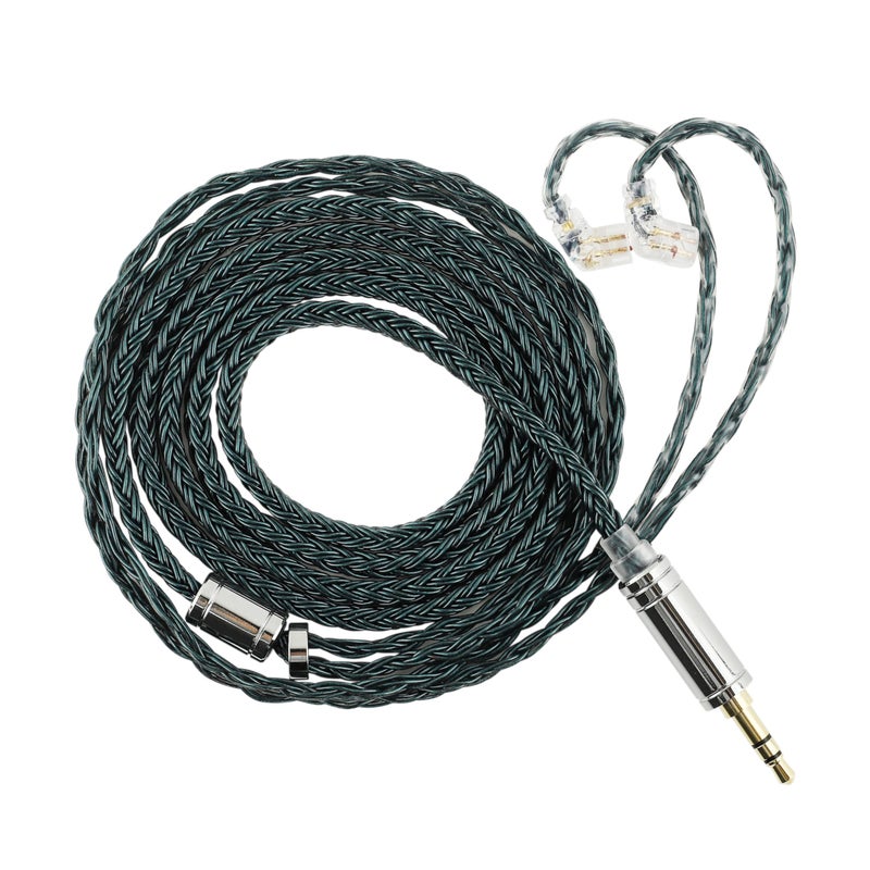 Linsoul Tripowin Zonie IEM Cable 16 Core Silver Plated Earphone Upgraded Cords 125m SPC in Ear Monitor Cable for ZS10 PRO 2 AS10 PRO ZSN PRO X Waner SIMGOT EM6LRecessed 2pin 35mmMoss - Image 2