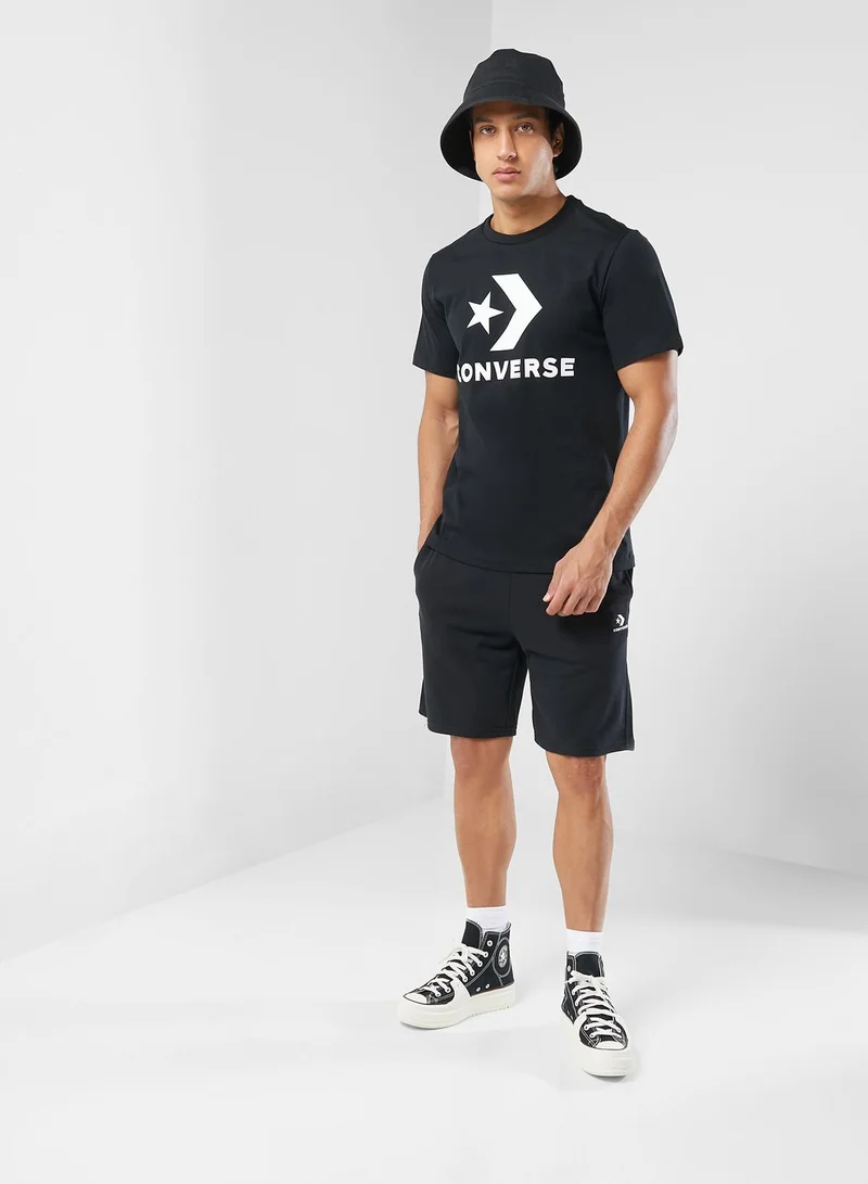 CONVERSE Standard Fit Center Front Large Logo Star T-Shirt