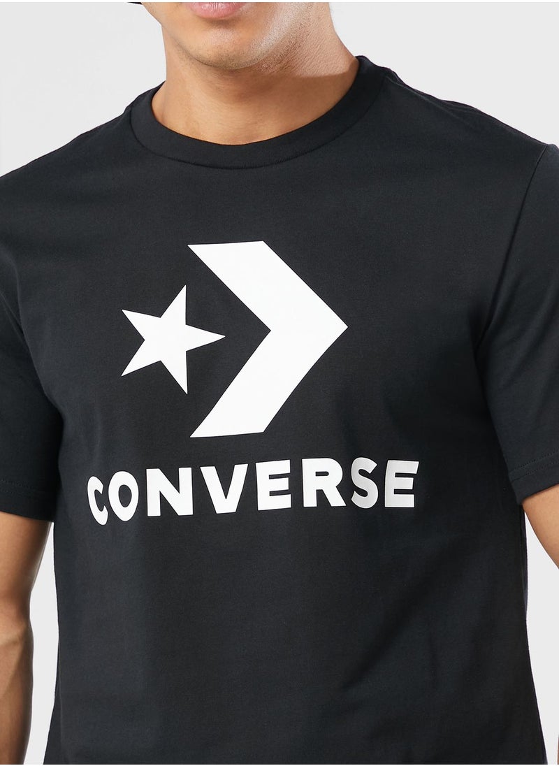 CONVERSE - Standard Fit Center Front Large Logo Star T-Shirt - Image 1