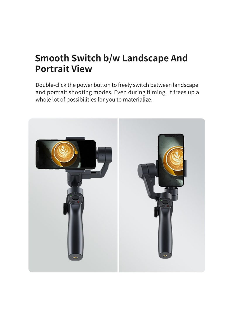 Generic - Handheld Gimbal Stabilizer for iPhone 11 Pro/X /XS Android Smartphone Vlog Youtuber Live Video Record with Sport Inception Mode Face Object Tracking(Upgraded 3-Axis Capture 2S) - Image 1