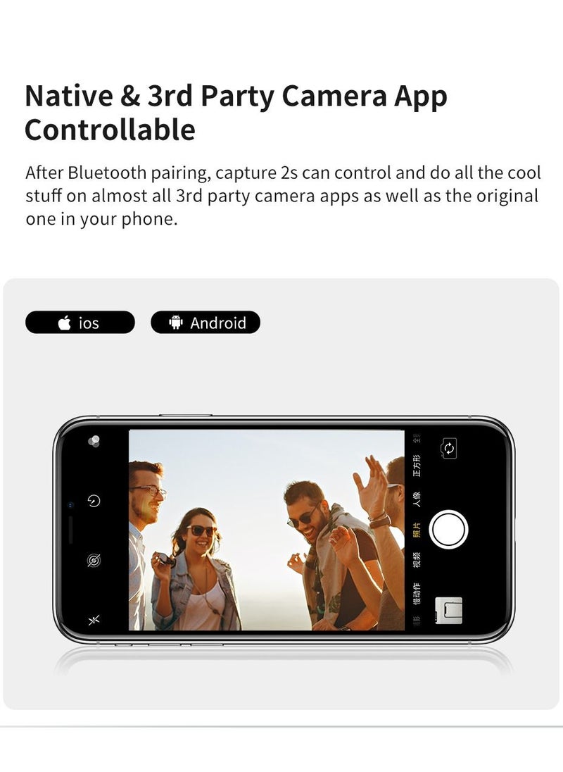 Generic - Handheld Gimbal Stabilizer for iPhone 11 Pro/X /XS Android Smartphone Vlog Youtuber Live Video Record with Sport Inception Mode Face Object Tracking(Upgraded 3-Axis Capture 2S) - Image 1