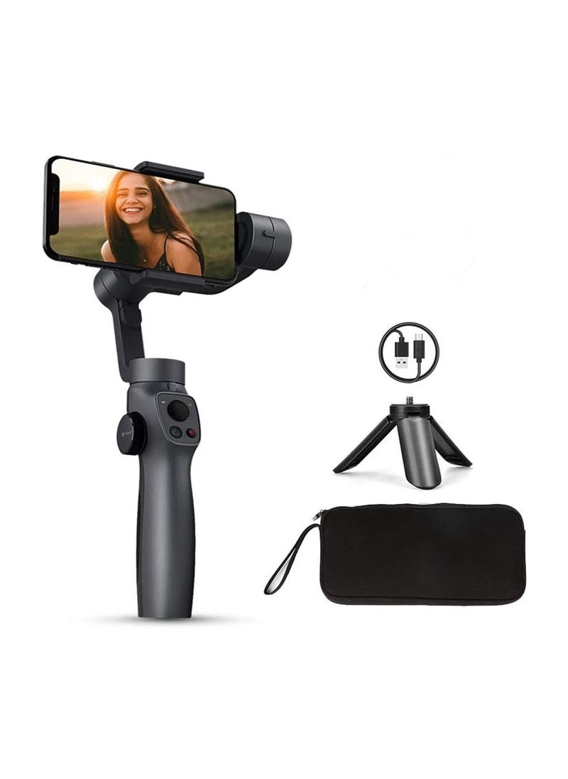 Generic - Handheld Gimbal Stabilizer for iPhone 11 Pro/X /XS Android Smartphone Vlog Youtuber Live Video Record with Sport Inception Mode Face Object Tracking(Upgraded 3-Axis Capture 2S) - Image 1