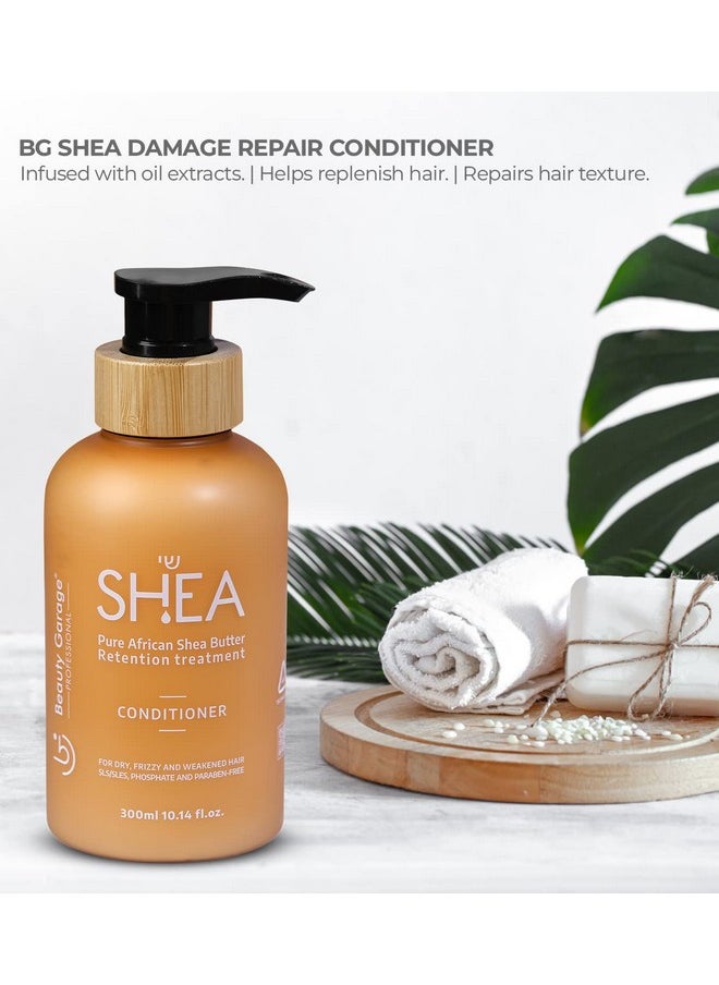 Beauty Garage Pure African Shea Butter Retention Treatment Conditioner 300Ml  - Image 4